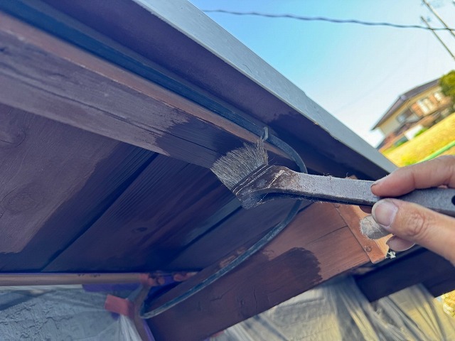 軒天塗装キシラデコール